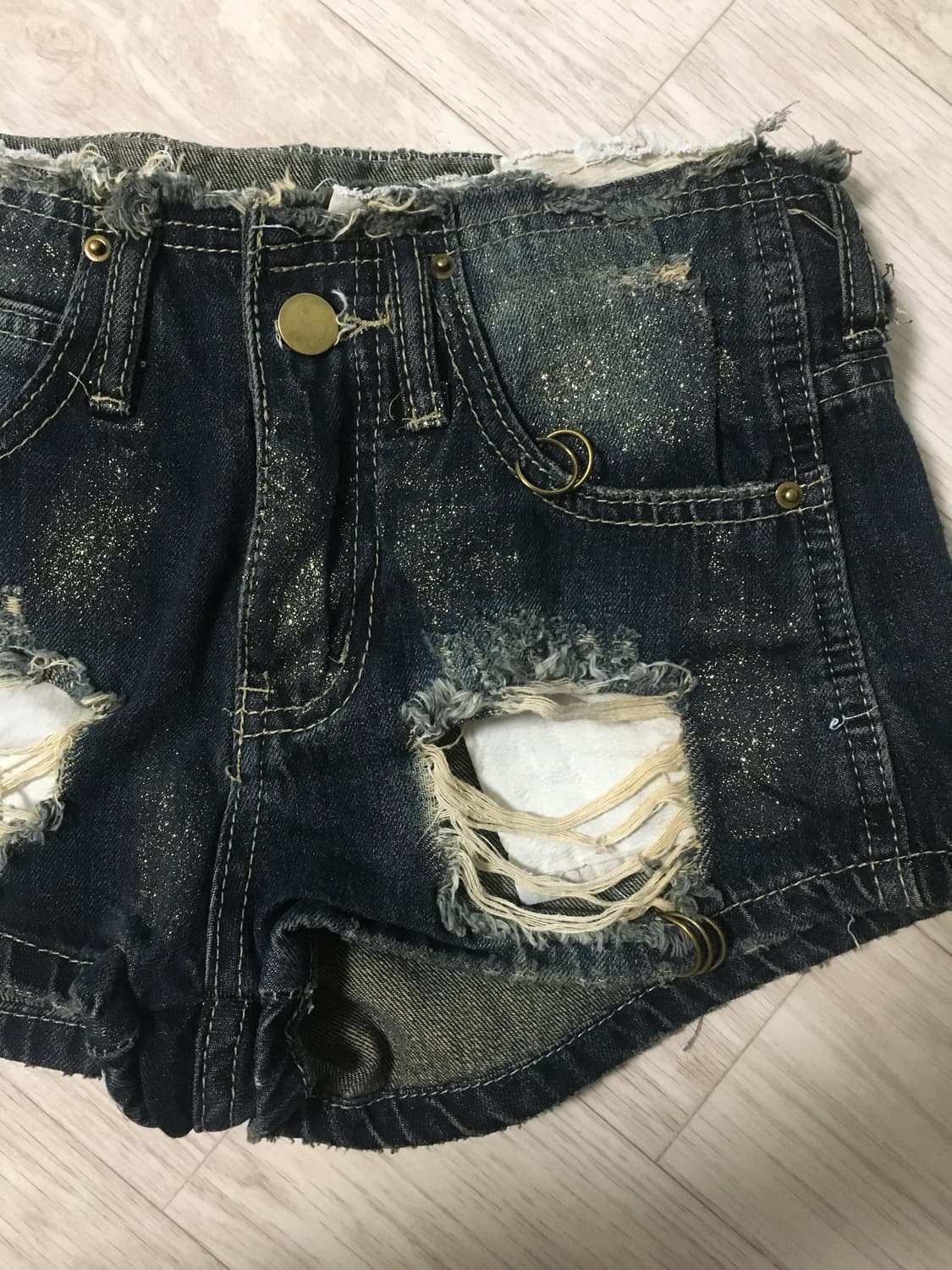 y2k 펑크갸루핀터깔 반바지 상품이미지3