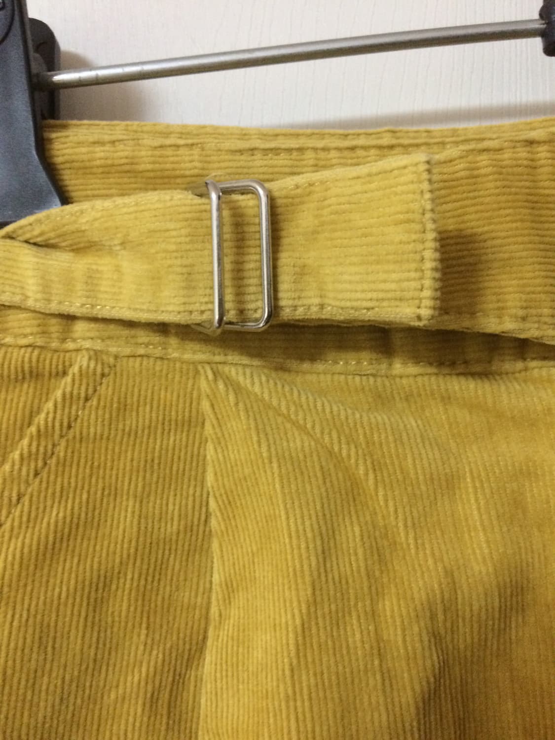 Yellow Corduroy Skirt 머스타드색 코듀로이 롱스커트 상품이미지3