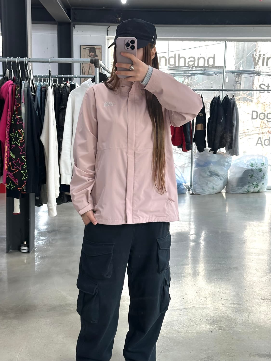 노스페이스 딸기라떼 드라이벤트 윈드브레이커 자켓 상품이미지2