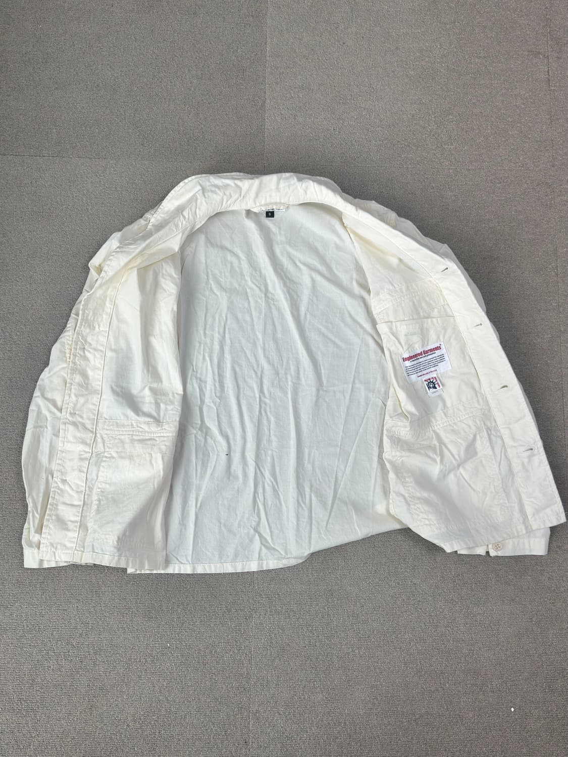 엔지니어드 가먼츠 화이트 커버올 자켓 상품이미지6