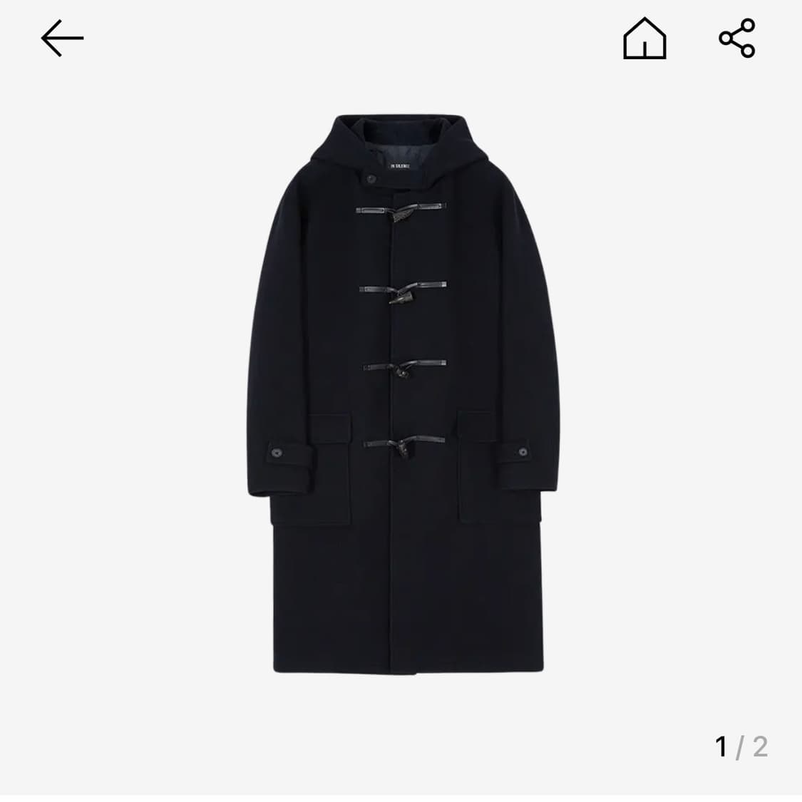 인사일런스 오버사이즈 더플 코트 S급 상품이미지2