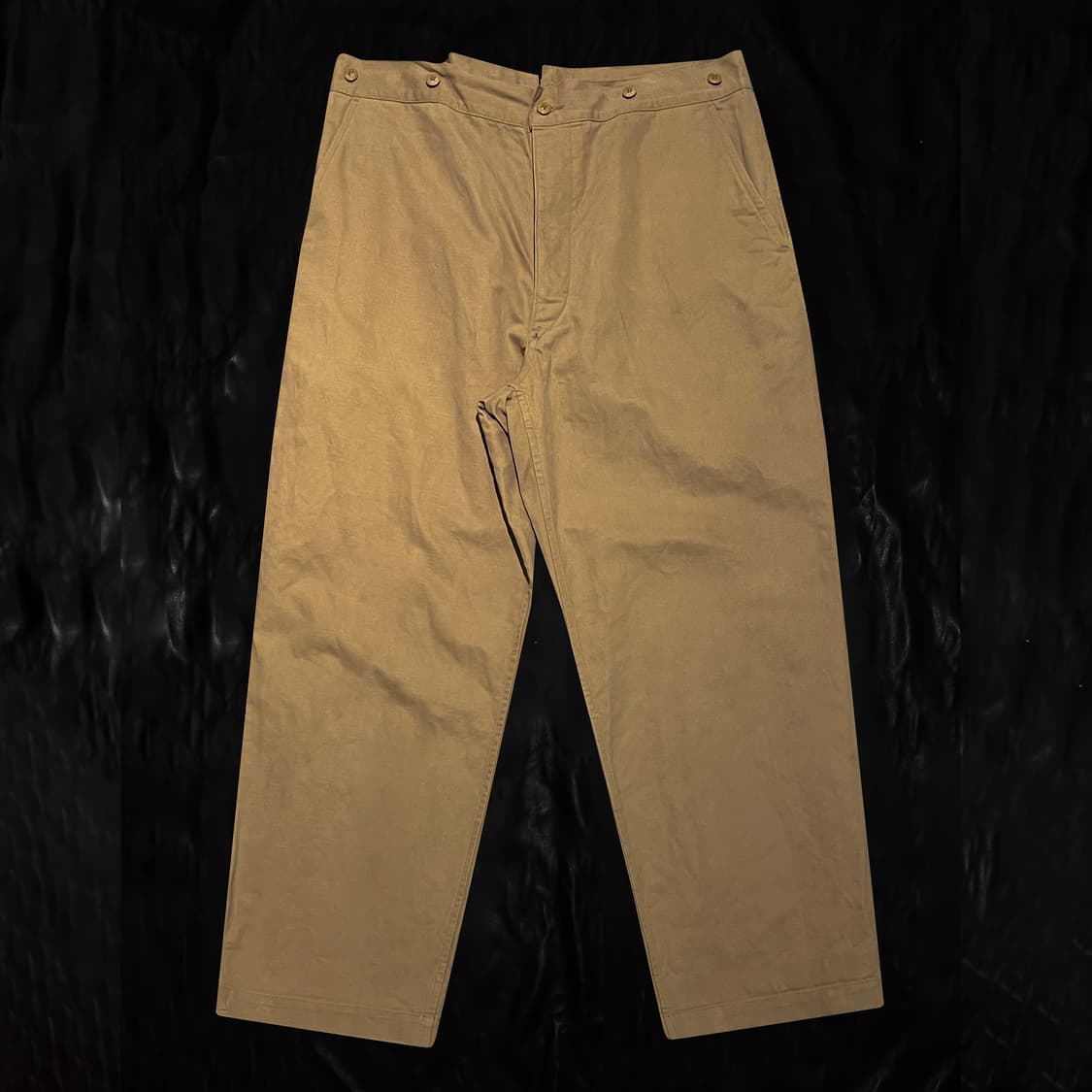 코모리 버튼 팬츠 베이지 상품이미지1