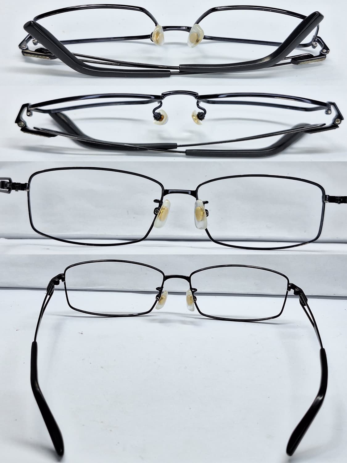 INCLUSE 스퀘어 안경테 미드나잇 블루 빈티지 일본 수입 레트로 상품이미지6