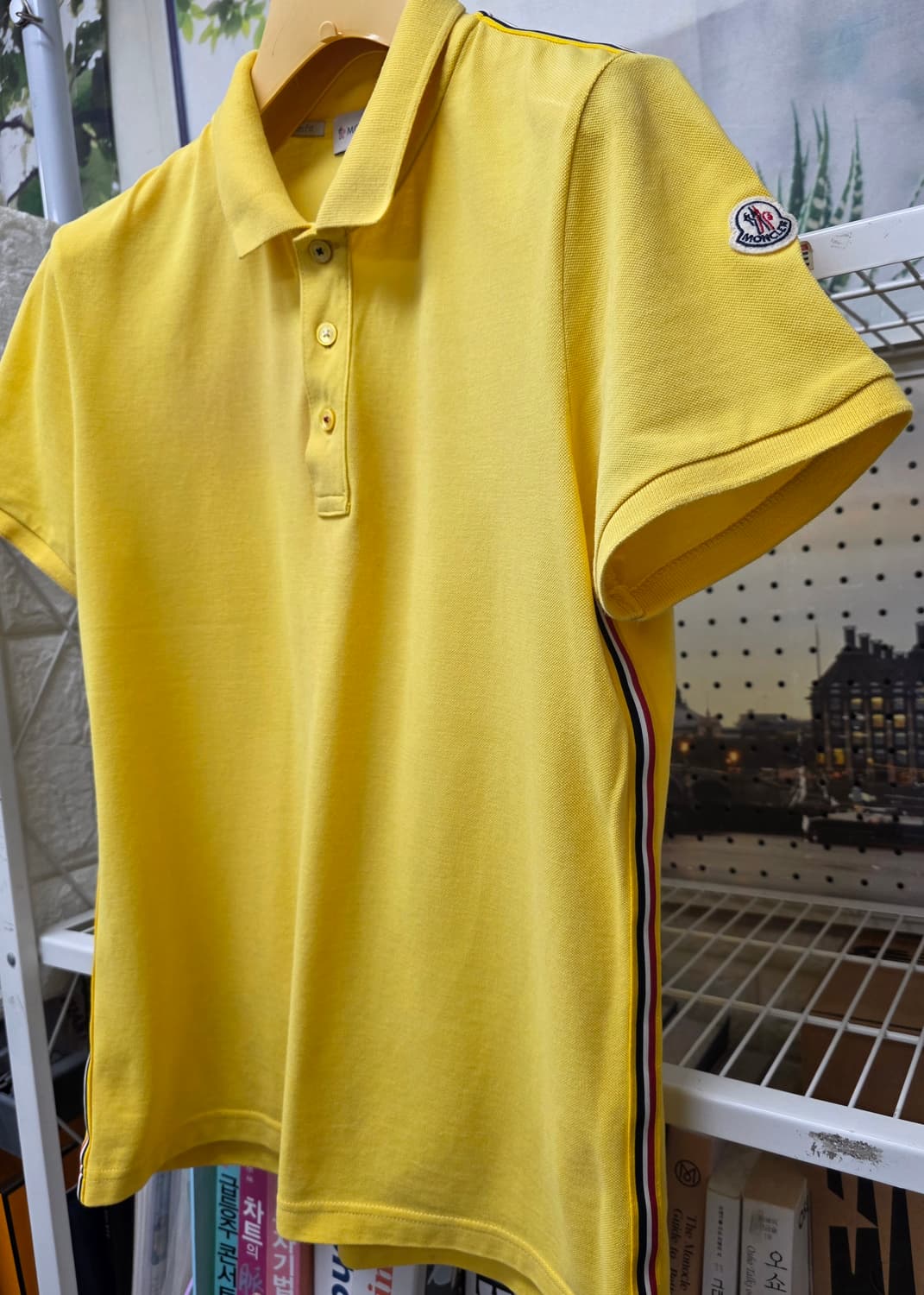 몽클레어 남성 카라 반팔티 슬림M 옐로우 마그리아 폴로반팔 MN09 상품이미지2
