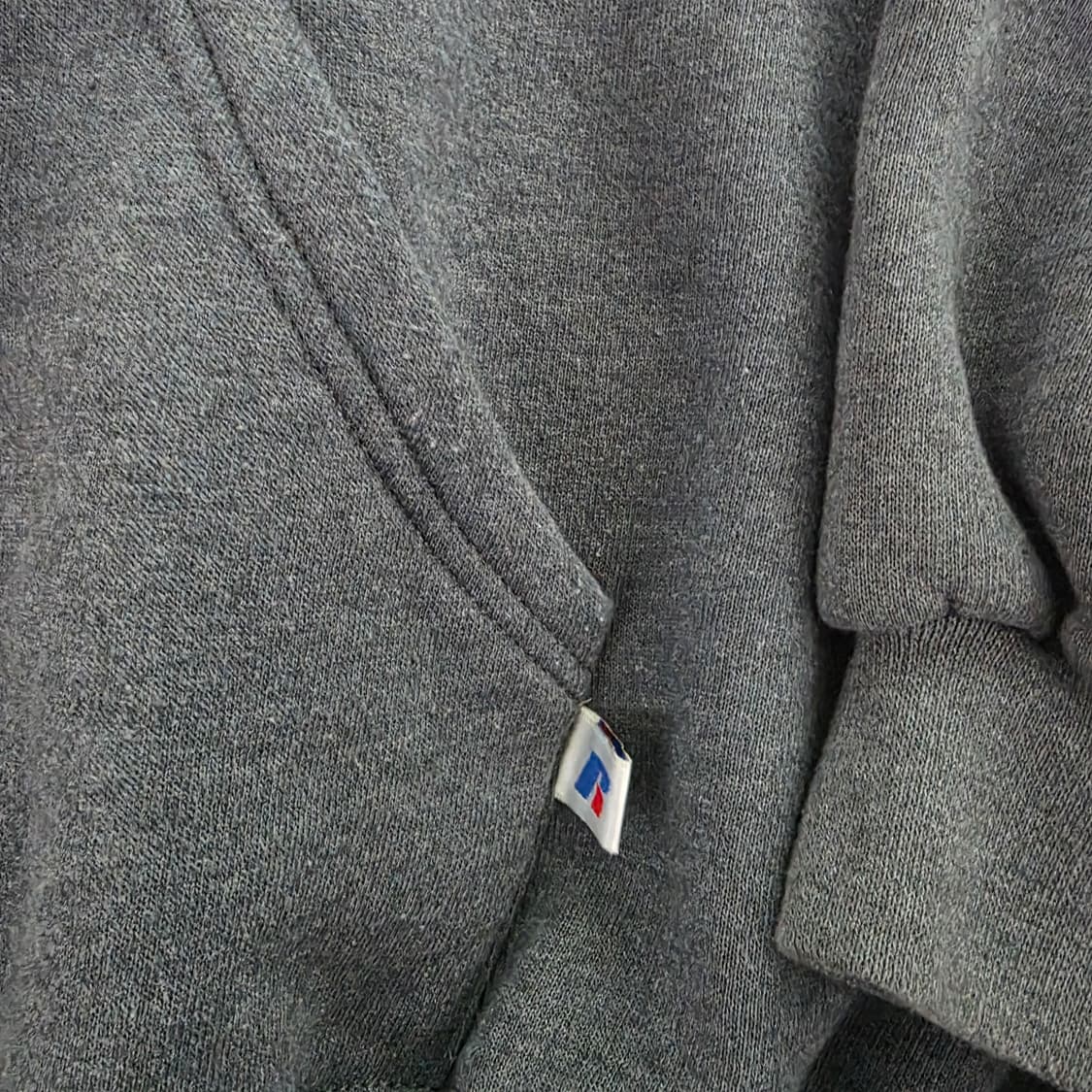 [XXL] 90s 빈티지 러셀 애슬레틱 후드집업 투톤 블루/다크 그레이 상품이미지2