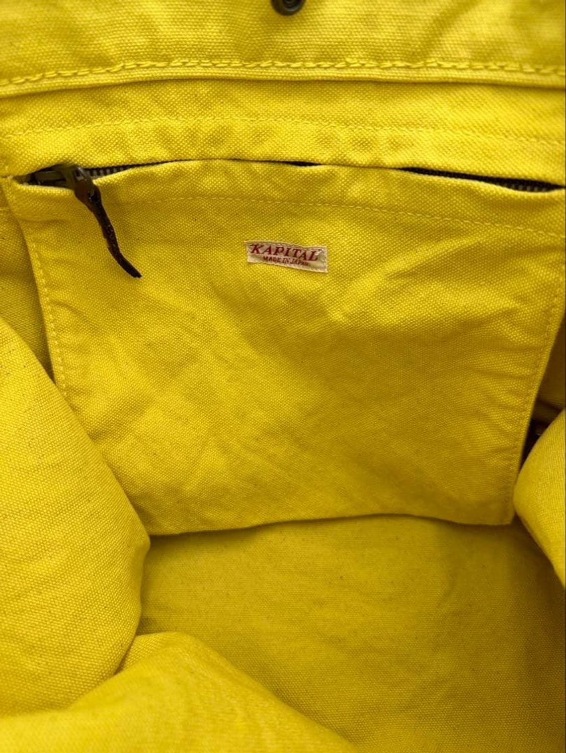 Kapital 캐피탈 옐로우 더플 데님 숄더백 상품이미지3