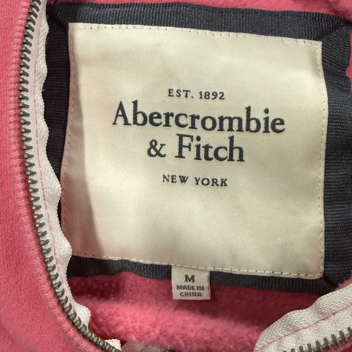 아베크롬비 딸기우유 핑크 딱붙 후드집업 상품이미지6
