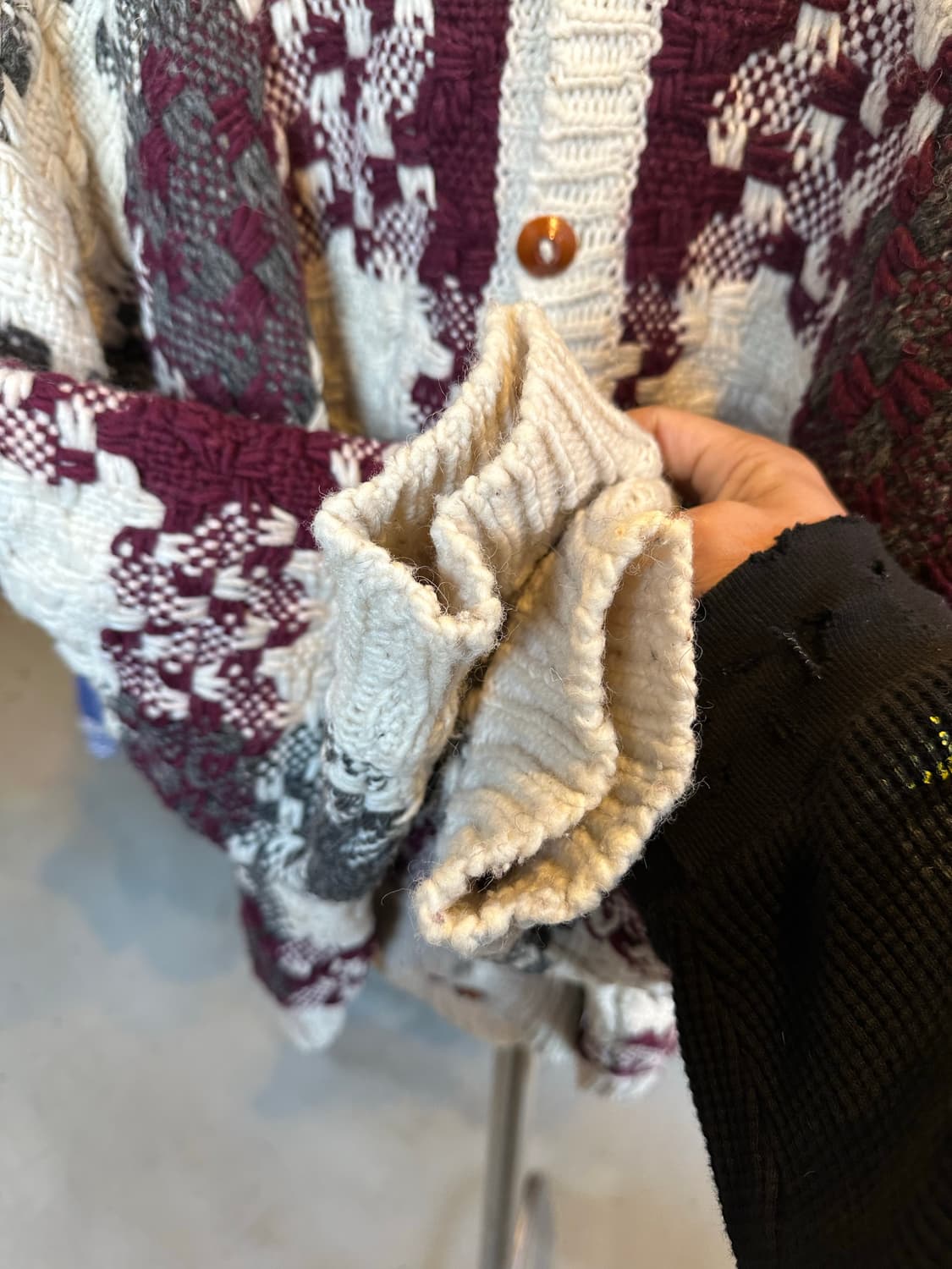 핸드메이드 헤비 울 에스닉 오리엔탈 가디건  상품이미지6