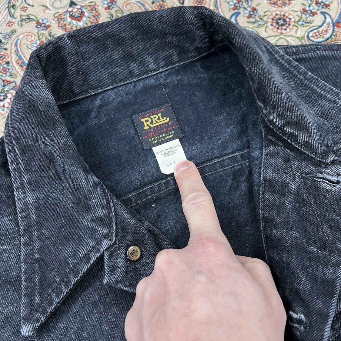 RRL 더블알엘 Lot271 데님 트러커 M 상품이미지3