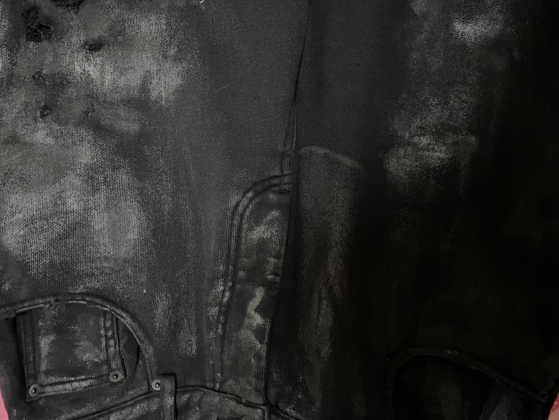 정가이하) 1사이즈 에모스탠스 6포켓 와이드 배기 코티드 스웻팬츠 상품이미지4