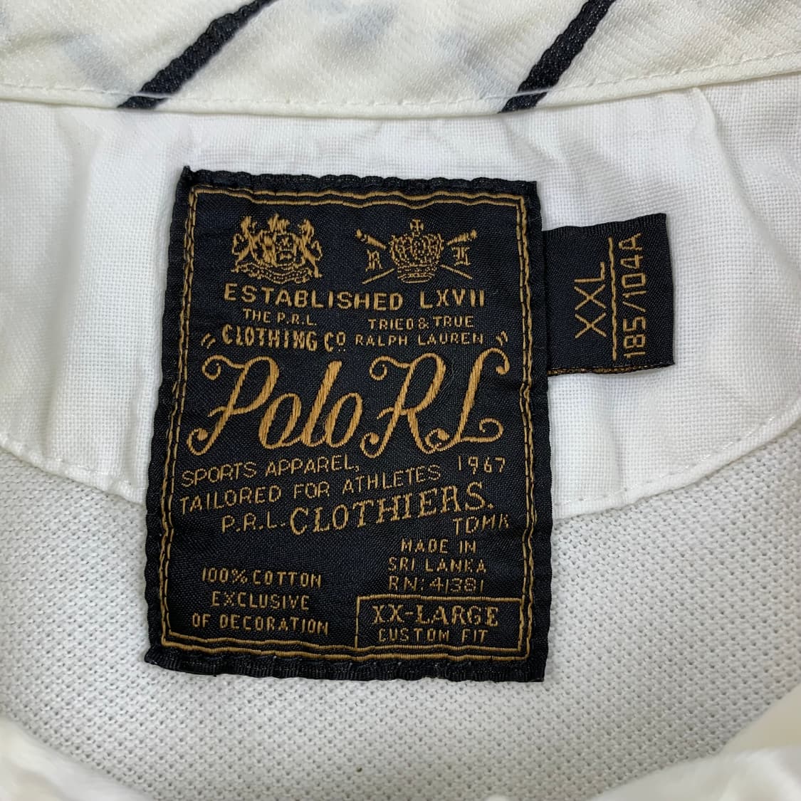 폴로 랄프로렌 R.L.P.C 패치로고 화이트 카라 티셔츠 상품이미지6