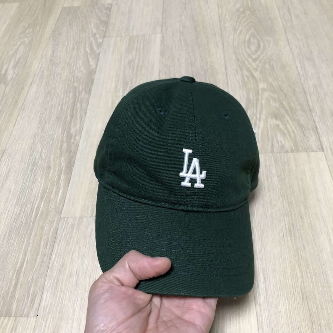 (ONE SIZE) 새상품 엠엘비 MLB LA 다저스 스몰로고 그린 볼캡 상품이미지10