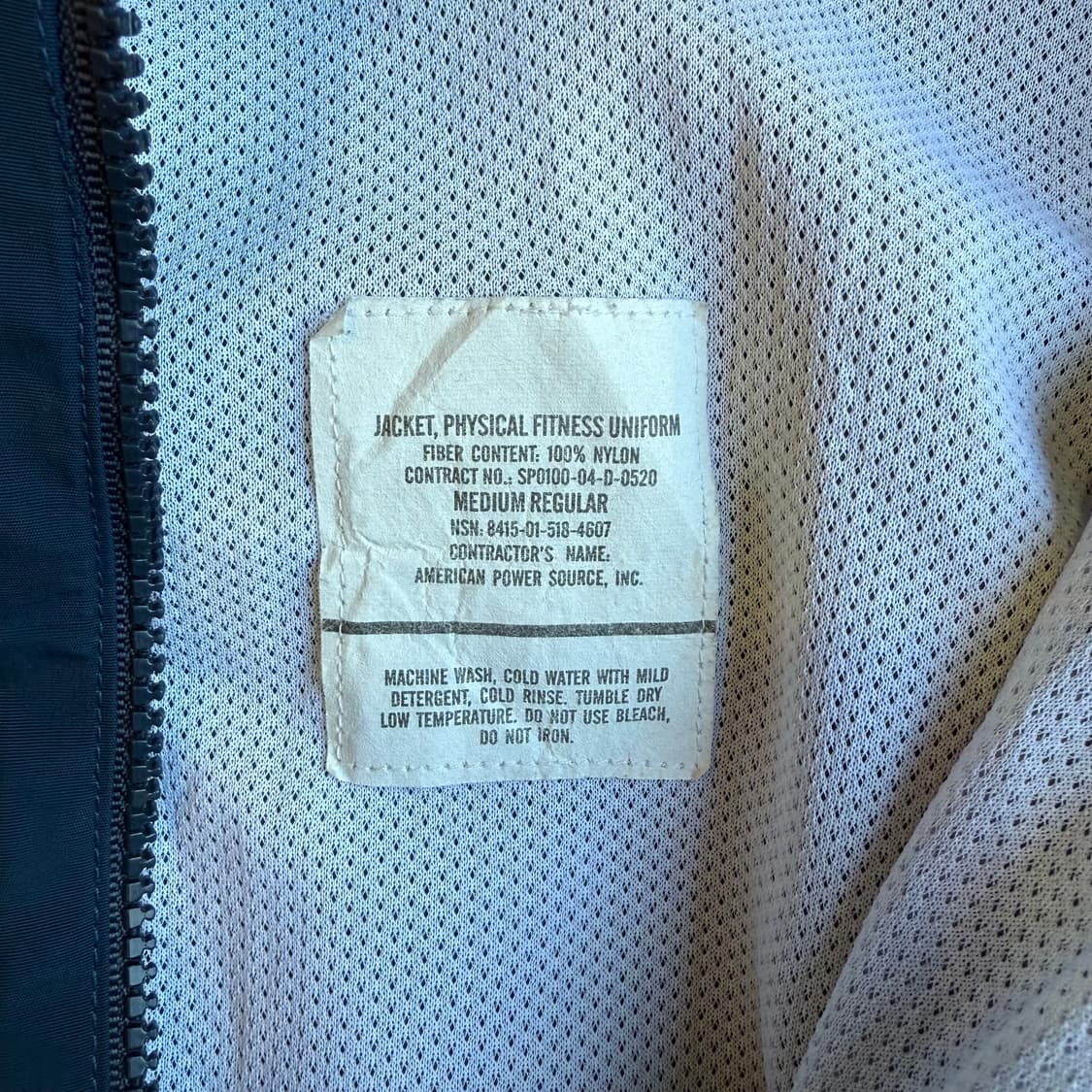 아미 공군 네이비 윈드자켓 상품이미지3