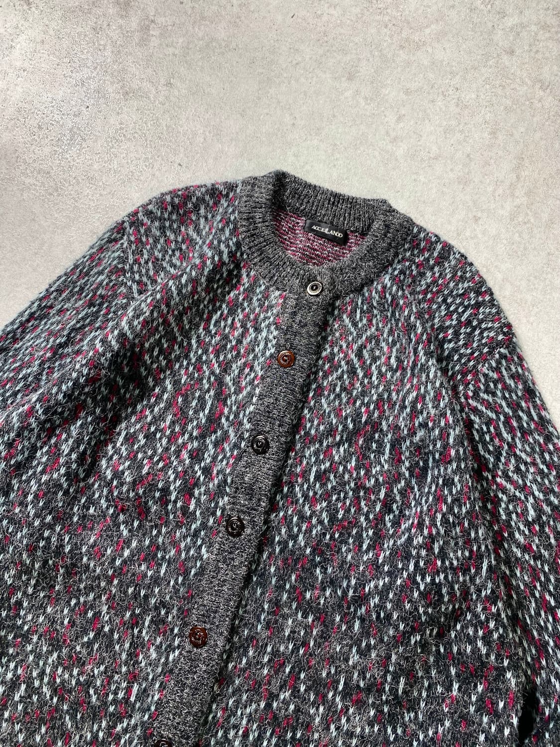 [L] Vintage 빈티지 에스닉 모헤어 울 니트 가디건 상품이미지2