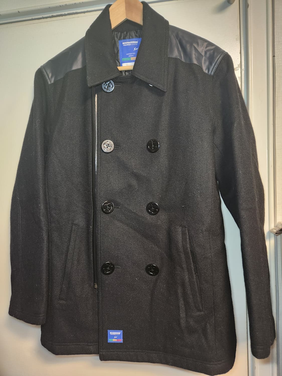 네이버후드x프라그먼트 콜라보 피코트 M 상품이미지1