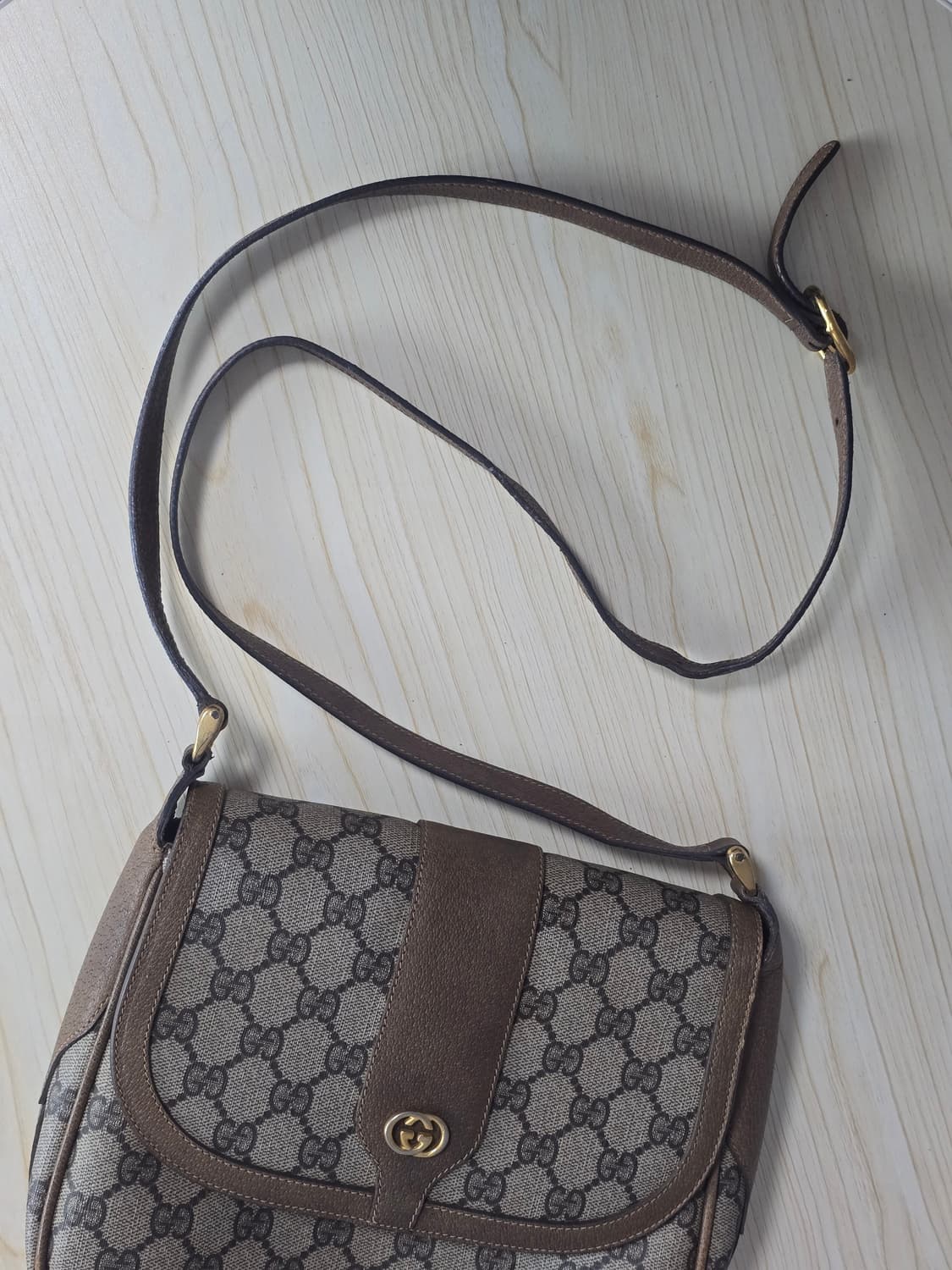 Gucci 구찌 모노그램 빈티지 숄더백 브라운  상품이미지7