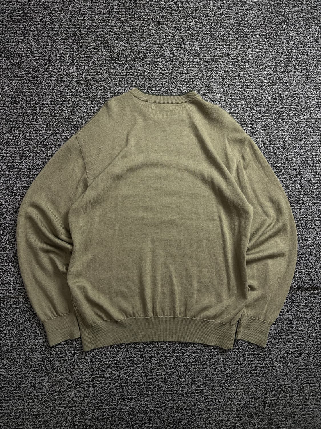 90s YSL 입생로랑 케이블 울 니트 카키 그런지 2259 상품이미지4