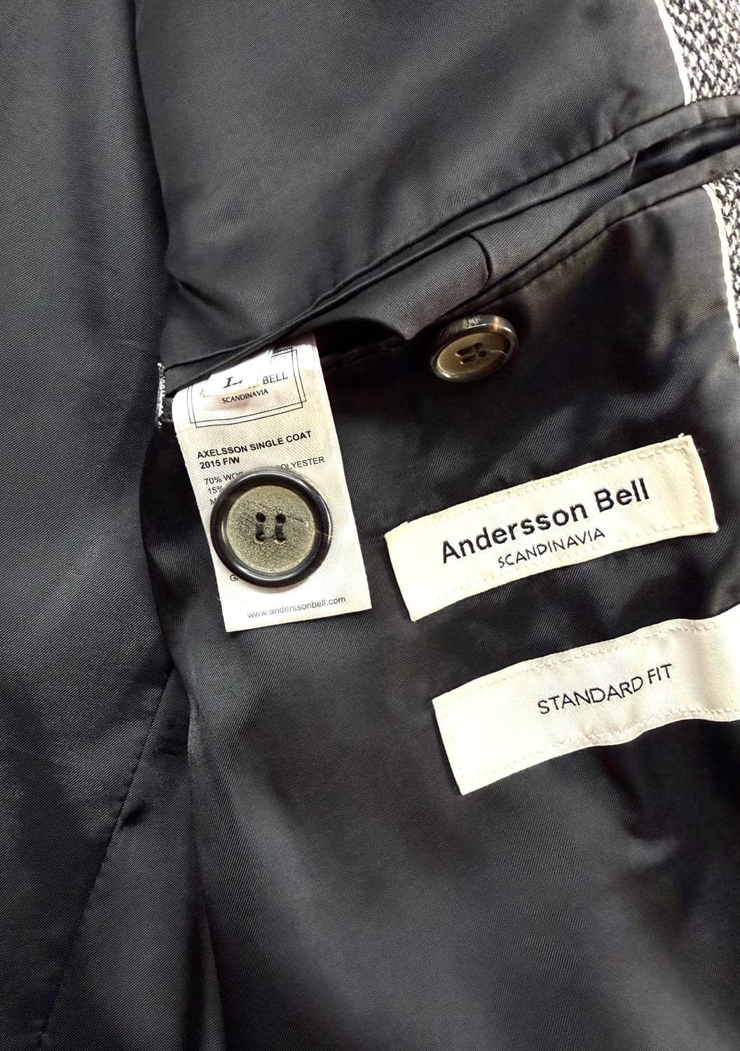 L/ 앤더슨벨 해링본 싱글 코트 상품이미지9