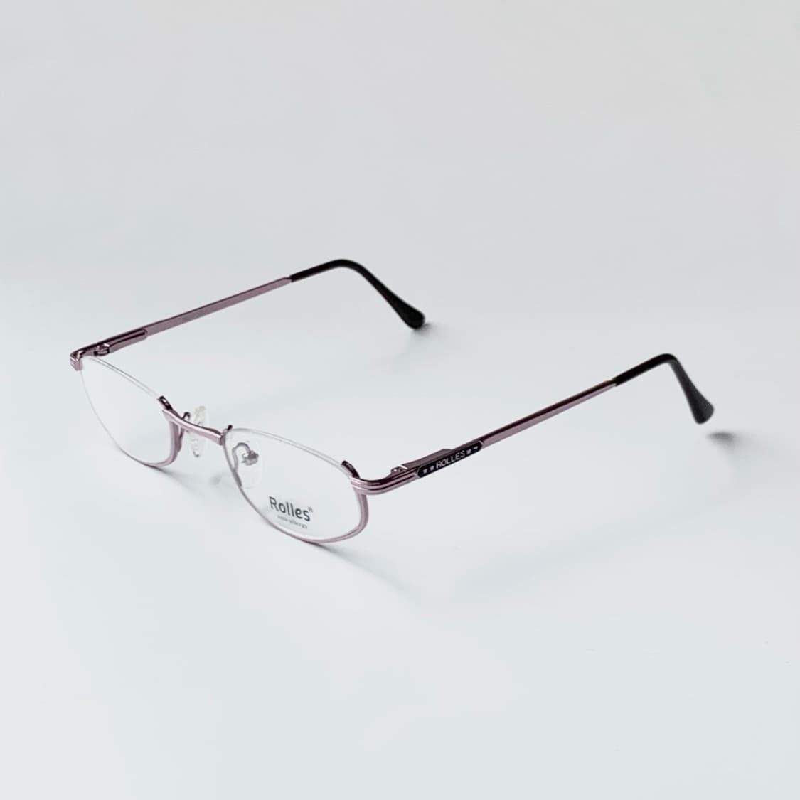 [픽키-690] 로즈핑크 메탈 안경 슬림 사각 클래식 상품이미지1