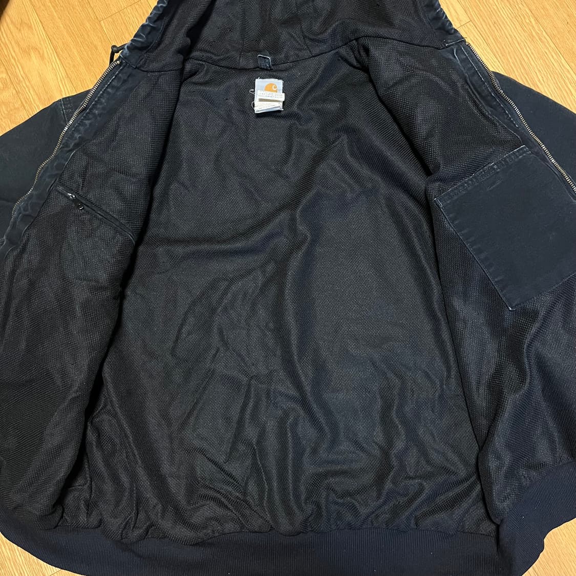 [XL] 00s 빈티지 칼하트 액티브 자켓 J131 BLK 상품이미지5