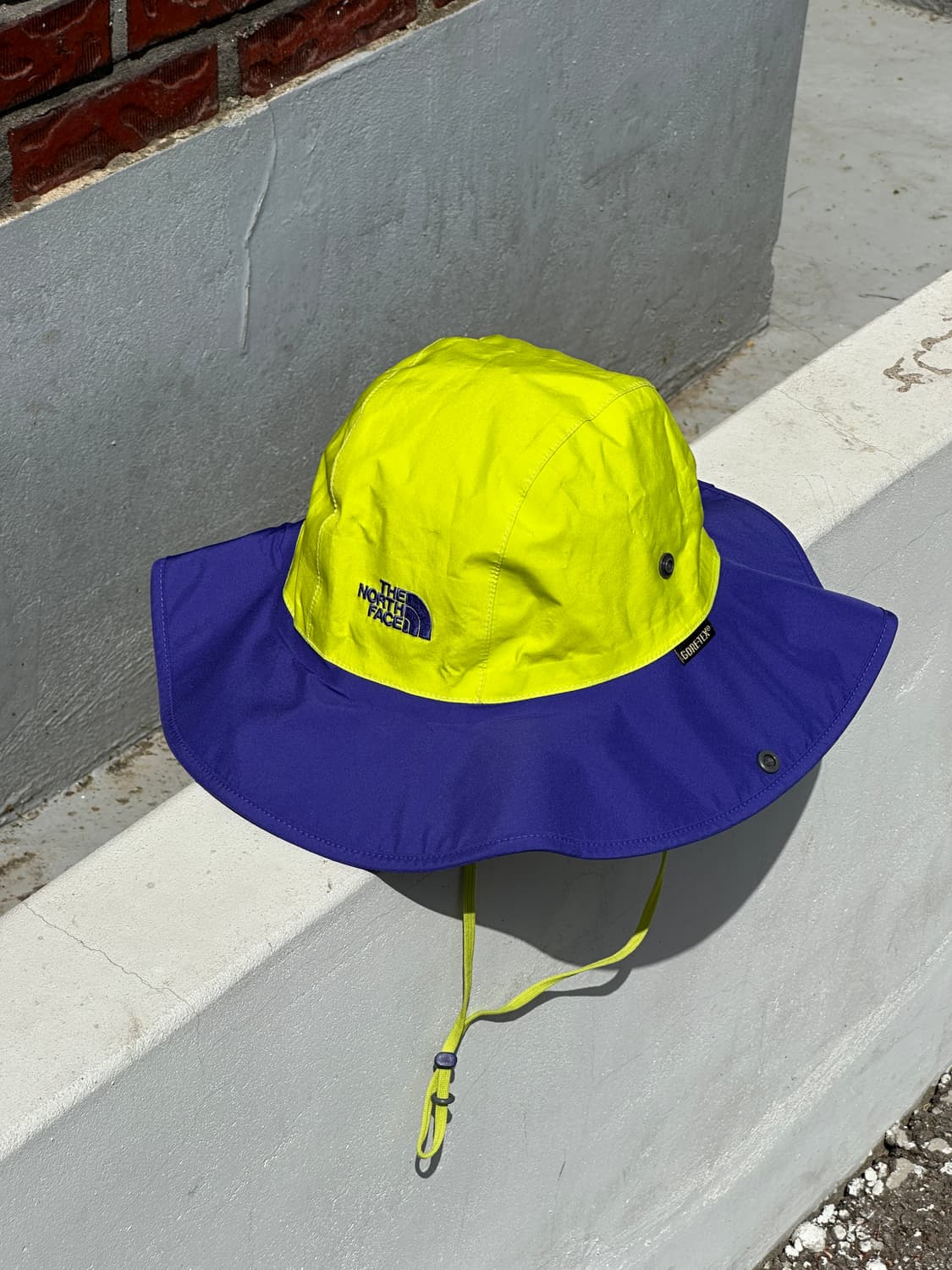 [M-L] 노스페이스 로고 형광 네이비 고어텍스 정글모 부니햇 모자 상품이미지2