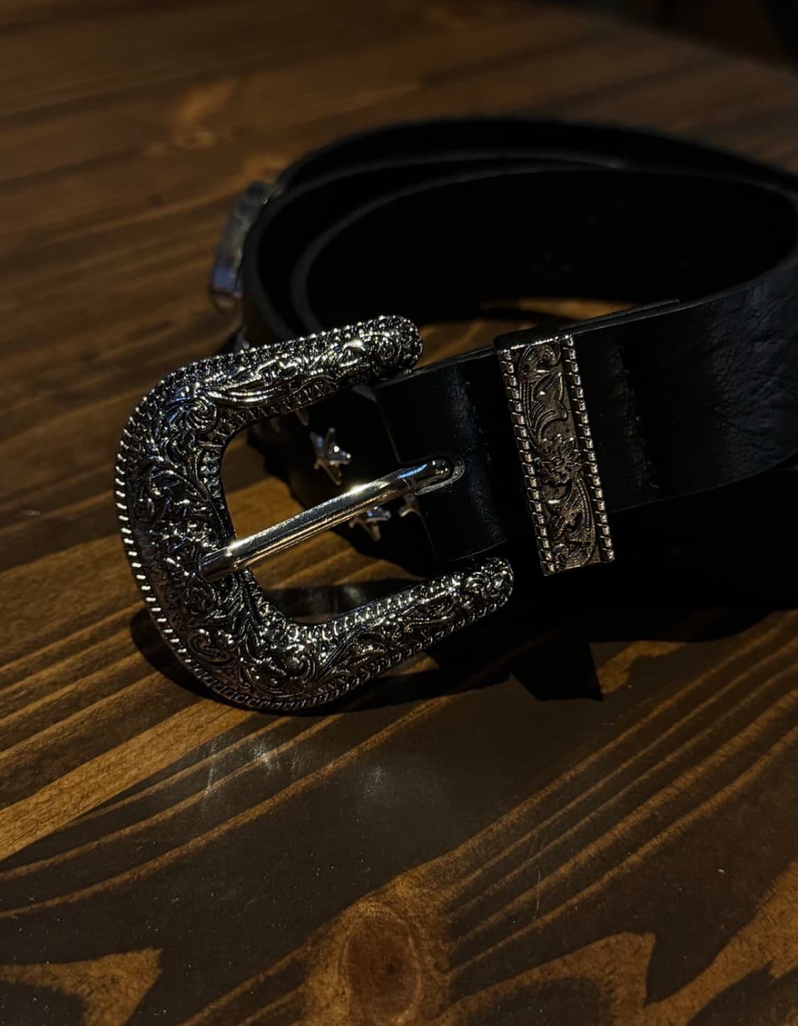 빈티지 웨스턴 별 벨트 새상품 상품이미지3