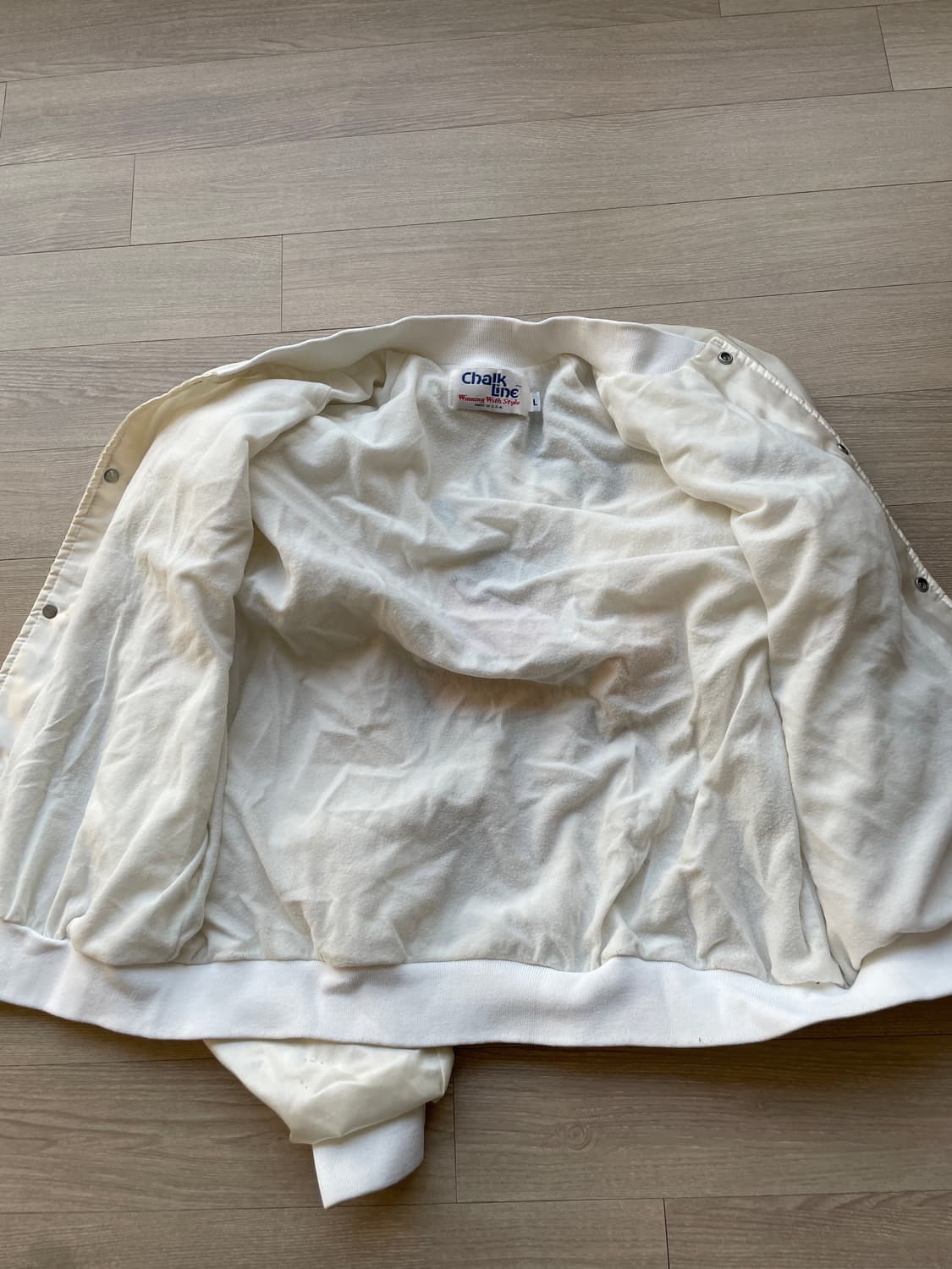 80s 미키마우스 사틴 바시티 자켓 디즈니 상품이미지10