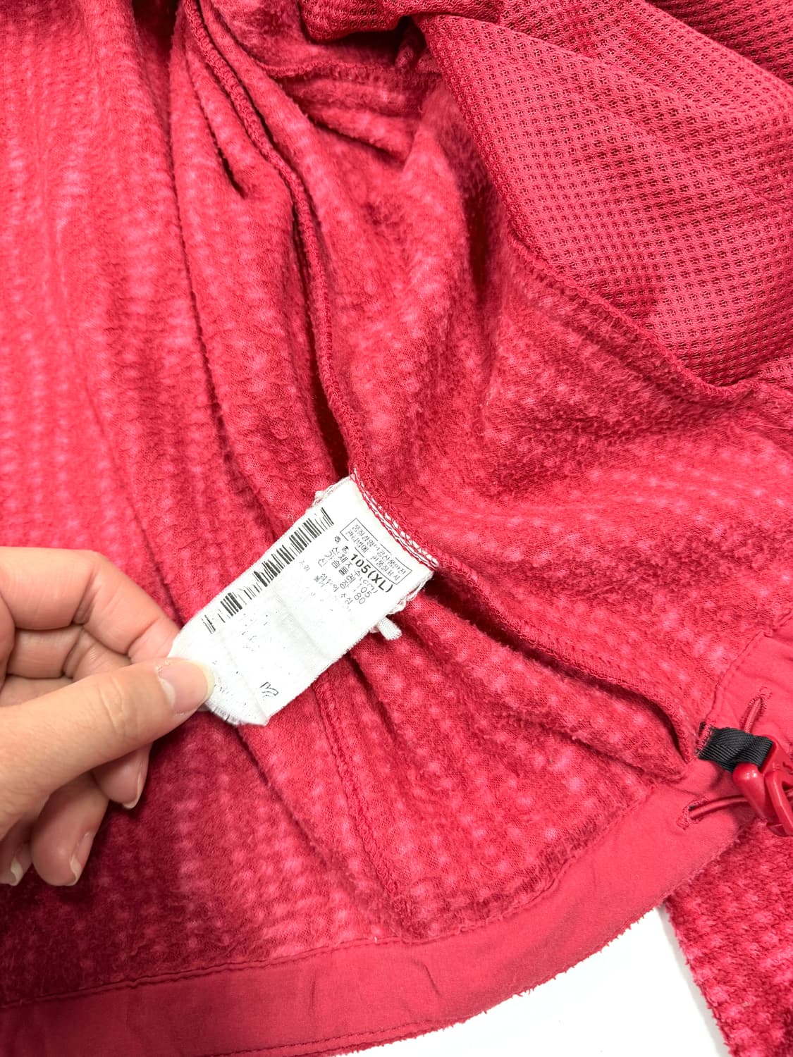 콜롬비아 핑크 멜란지 플리스 집업 자켓 상품이미지5