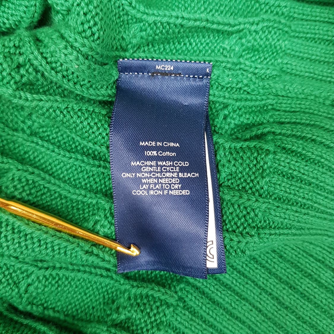 폴로 랄프로렌 클래식 케이블 코튼 니트 보이즈 xl사이즈 상품이미지7