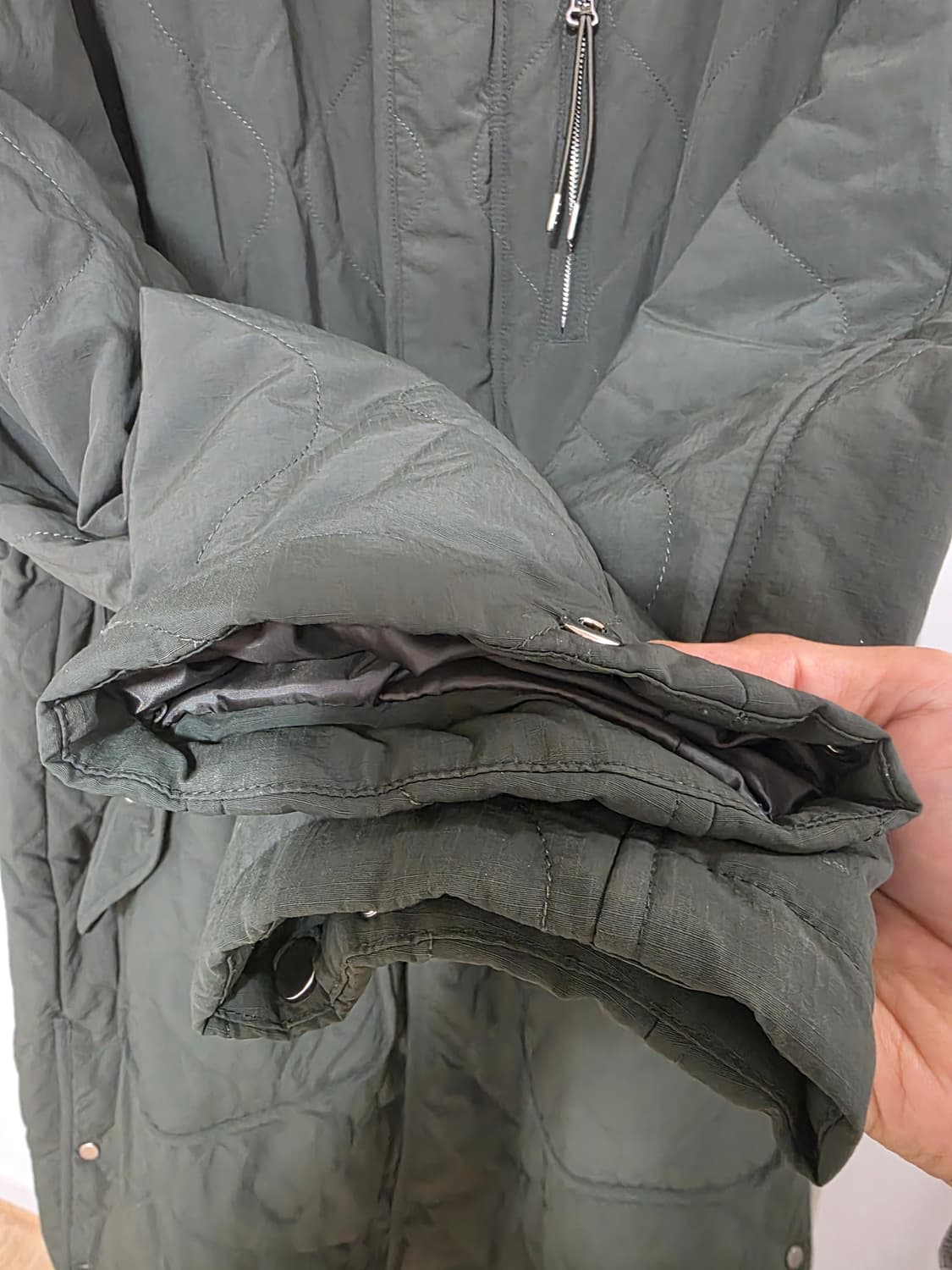 지오송지오 퀼팅 롱자켓 야상 상품이미지5