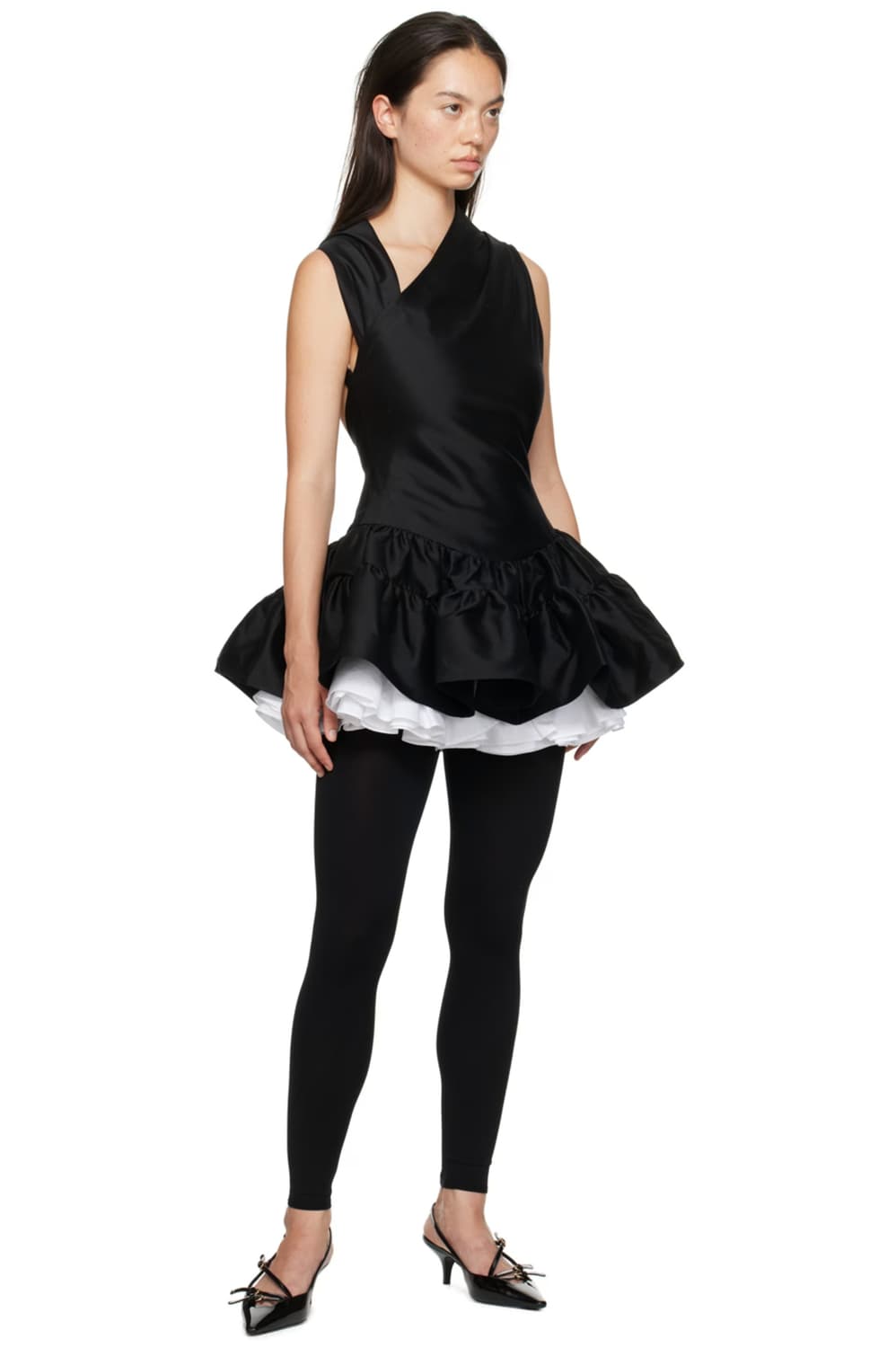 블랙 멀티레이어 버블 미니 드레스 - 6 상품이미지3