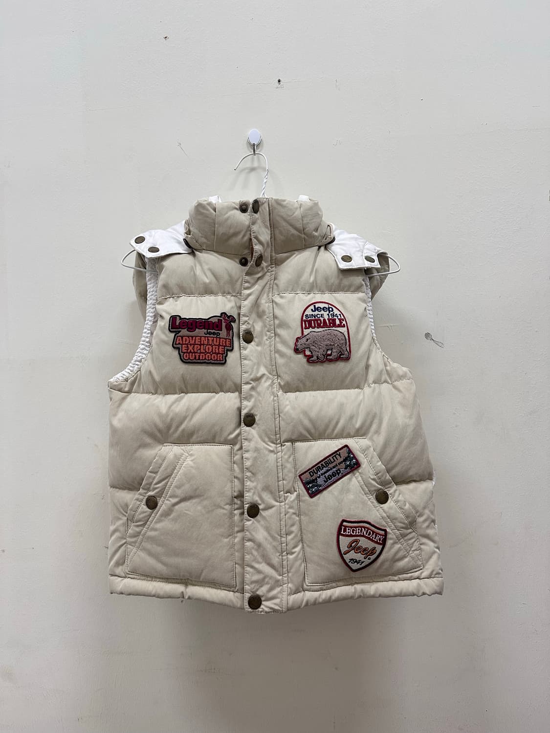 지프 덕다운 조끼패딩 상품이미지3