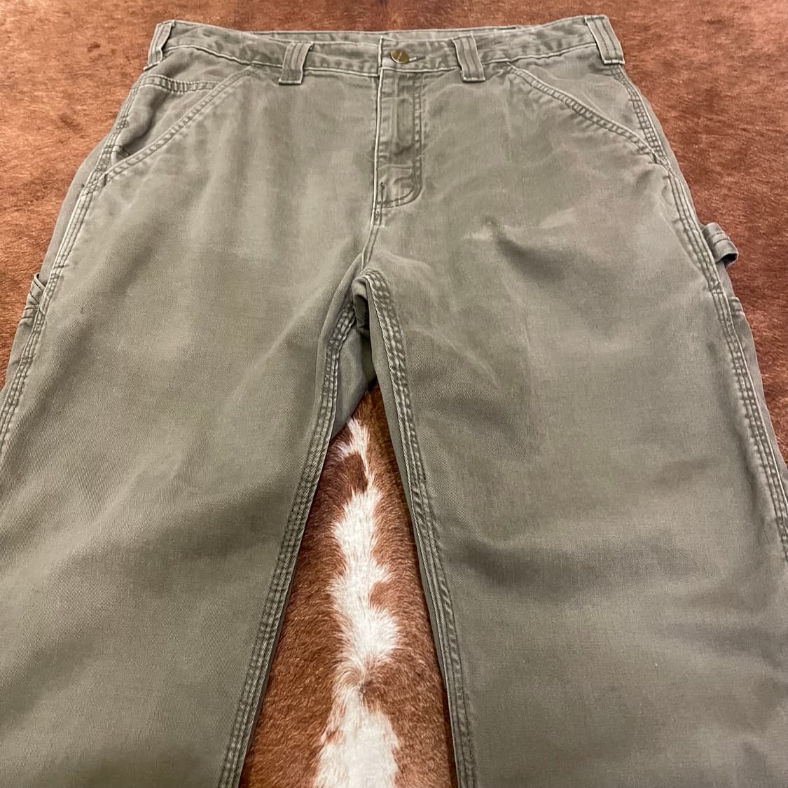 빈티지 칼하트 USA 싱글니 카펜터 워크 팬츠 상품이미지5