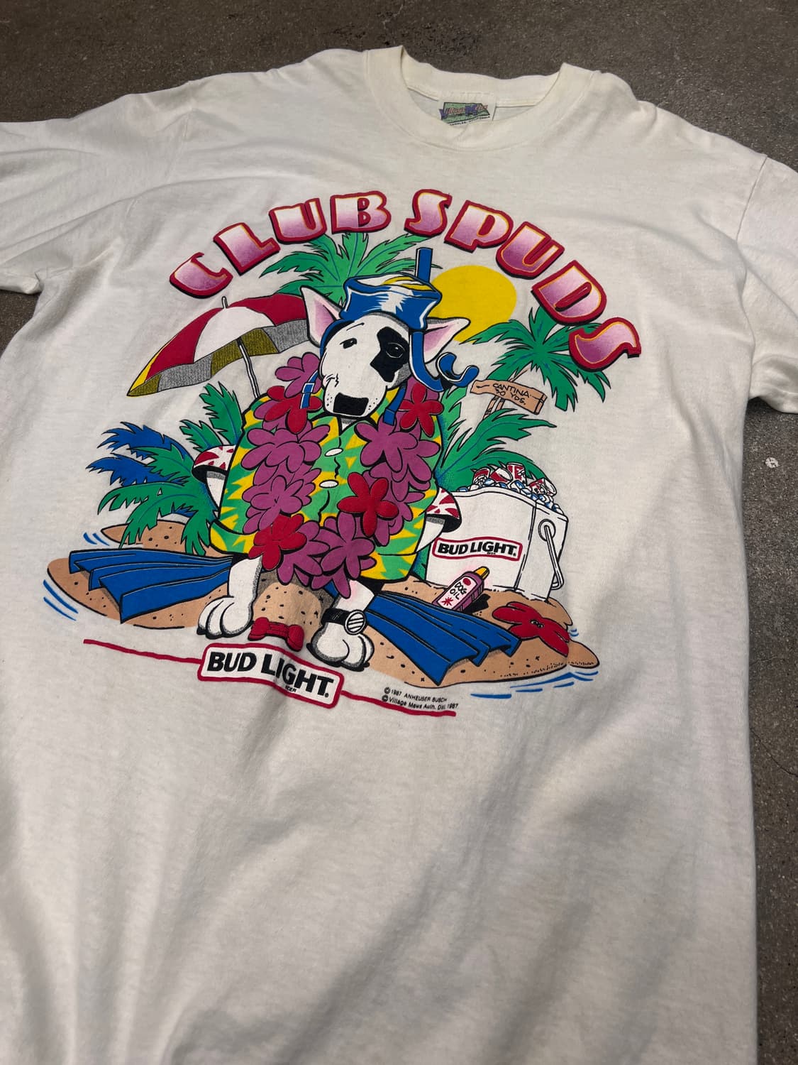 1987년 버드 라이트 스퍼드 맥켄지 클럽 스퍼즈 티셔츠 상품이미지2