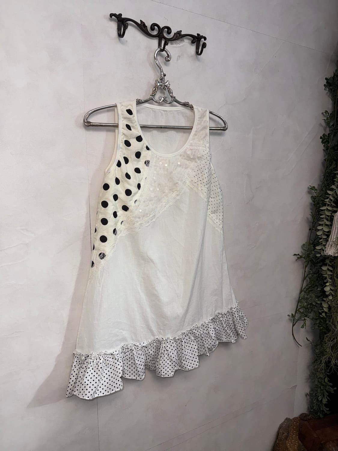 Ivory dot spangled mini ops 상품이미지5