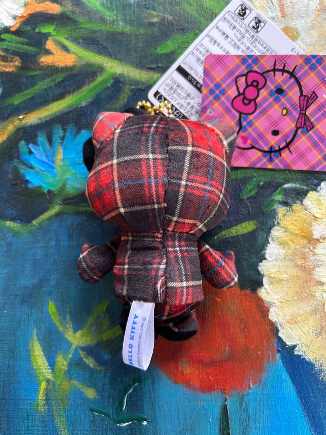 HELLO KITTY KEYRING 헬로 키티 체크무늬 키링 상품이미지3