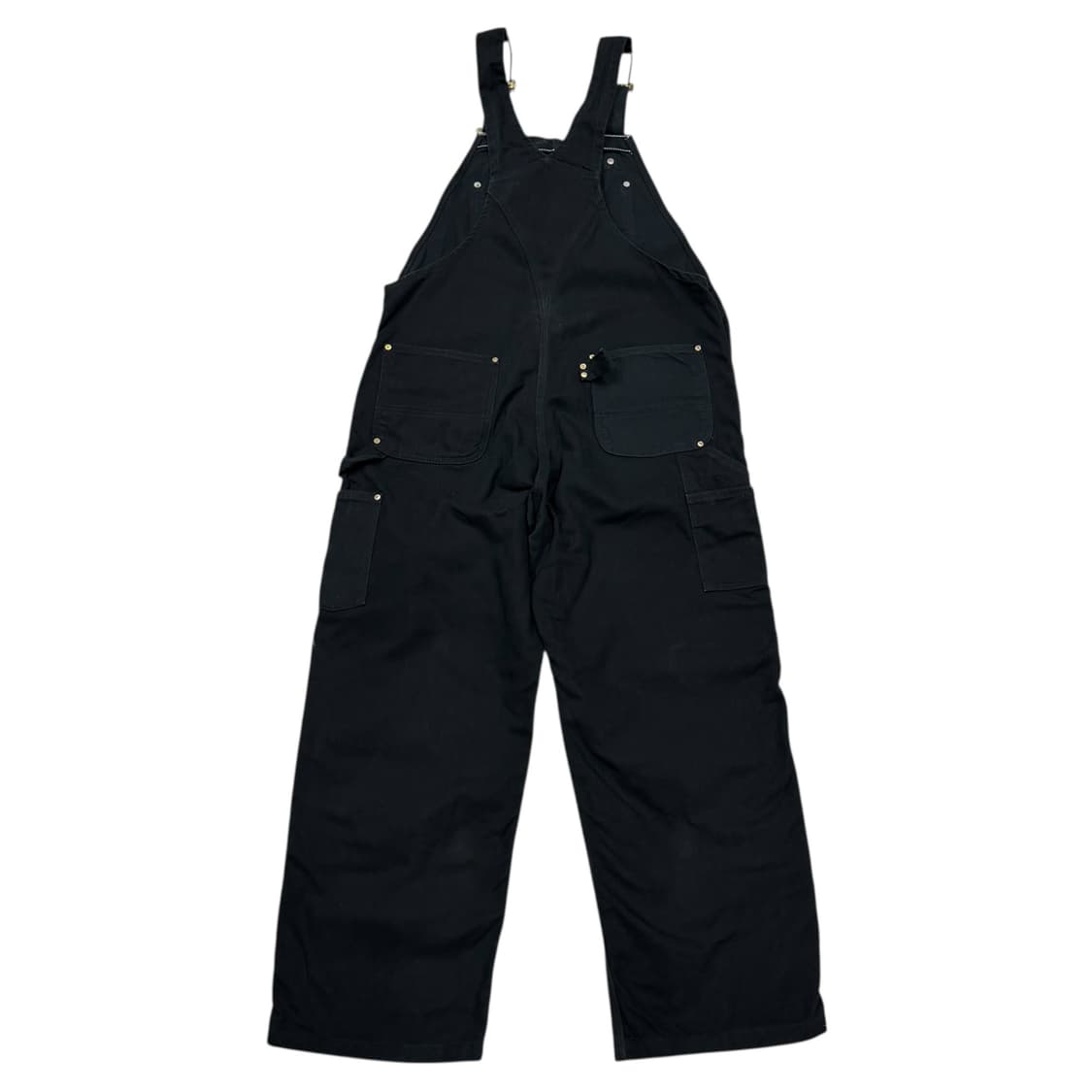 칼하트 빈티지 오버롤 덕 멜빵바지 블랙 38X32 상품이미지3