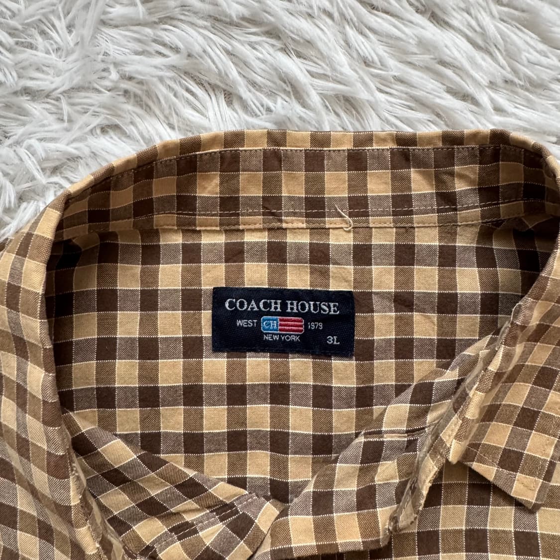 COACH HOUSE 일본빈티지 노드 체크 셔츠 빈티지셔츠 xl 105 상품이미지4