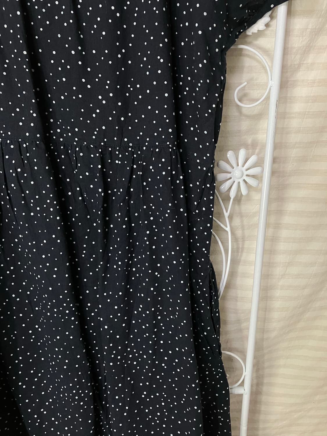 빈티지 네이비 땡땡이 레이스 원피스 y2k 스트릿 갸루 펑키 일본빈티지 상품이미지5