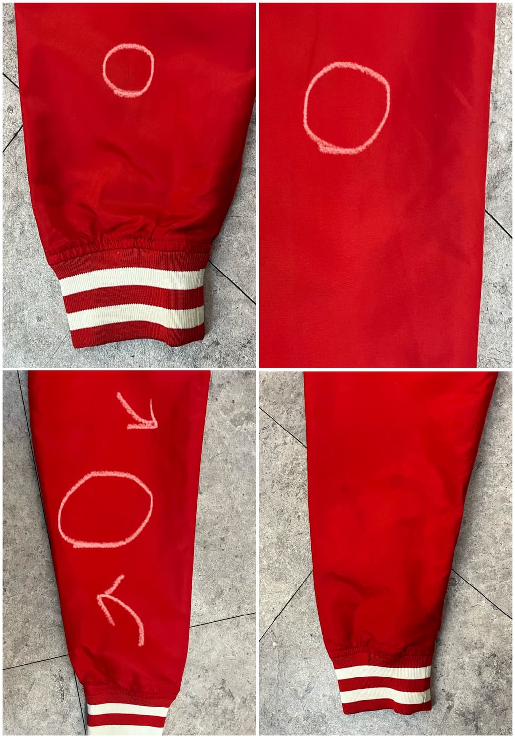 챔피온 빅로고 바시티 자켓 레드 L #csz3471 상품이미지10