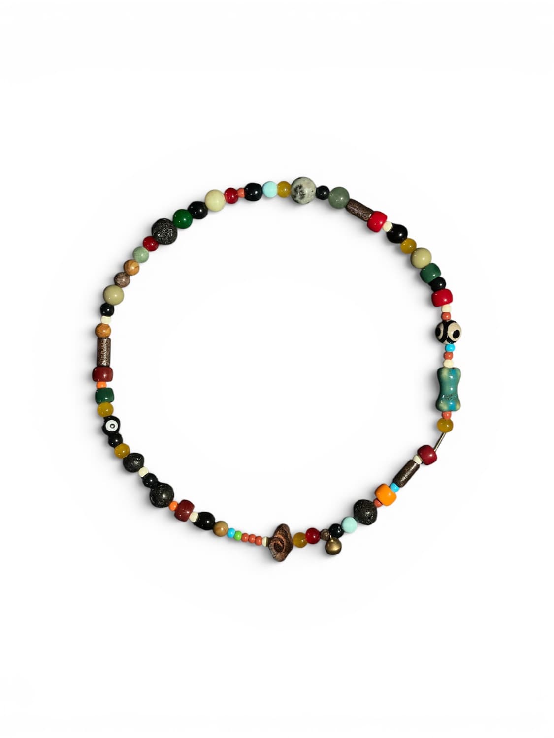 90s 빈티지 복각 데이먼 알반 비즈 목걸이 상품이미지1