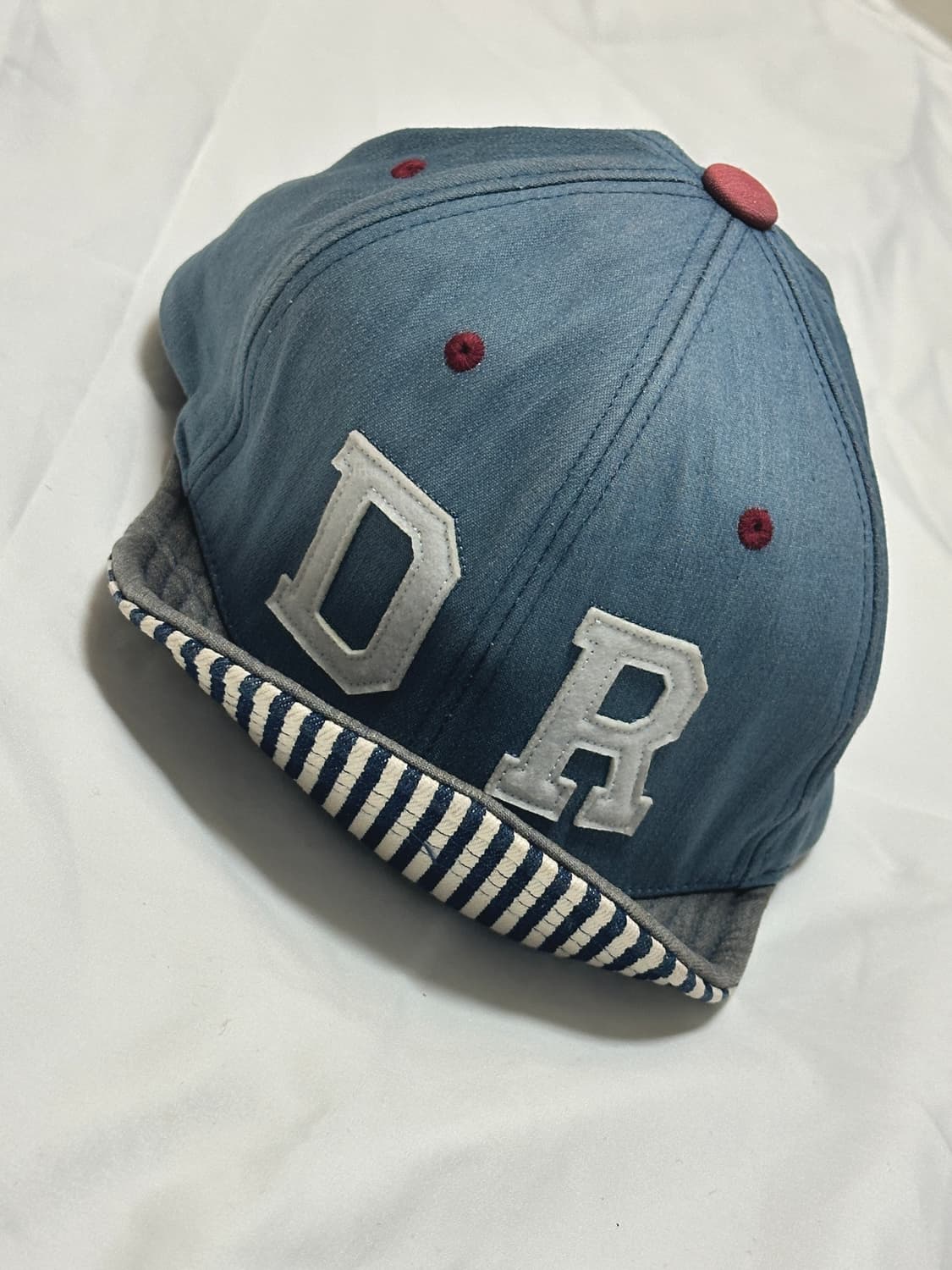 드라이프 연청 스트라이프 와이어 스냅백 상품이미지3