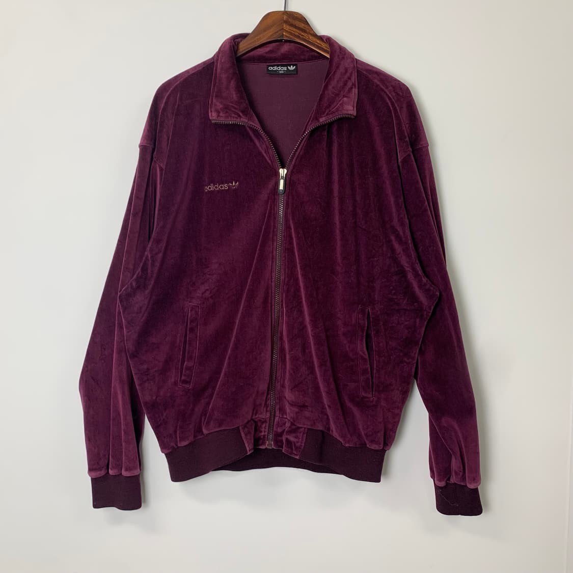 아디다스 90s 벨루어 버건디 트랙탑 져지 상품이미지2