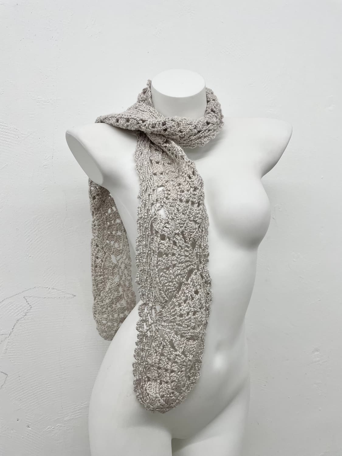 모리 크로셰 짜임 머플러 상품이미지1