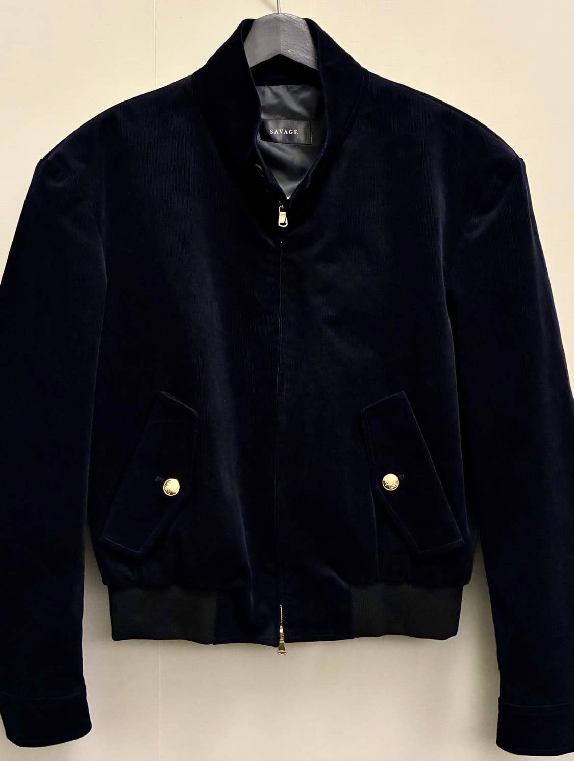 (M)25s Savage 세비지 코듀로이 투웨이 해링턴자켓 네이비 상품이미지1