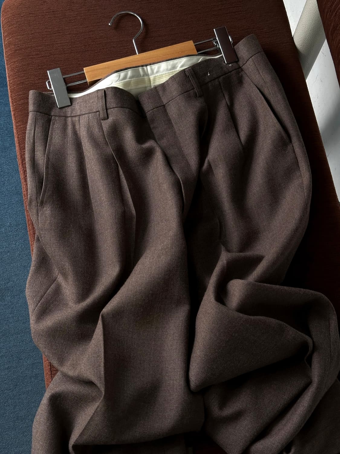 2 pleats straight wool slacks 상품이미지1