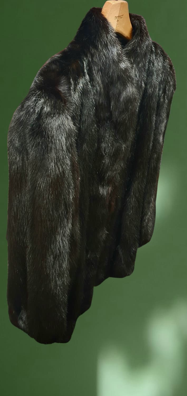 JAPAN 브랜드 
SAFURON 밍크 코트  블랙  상품이미지3