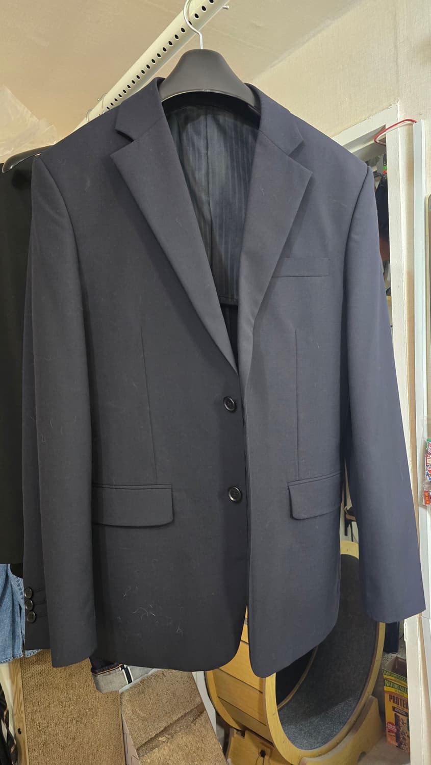 블랙 여름 정장 셋업 (바지2벌) 상품이미지1