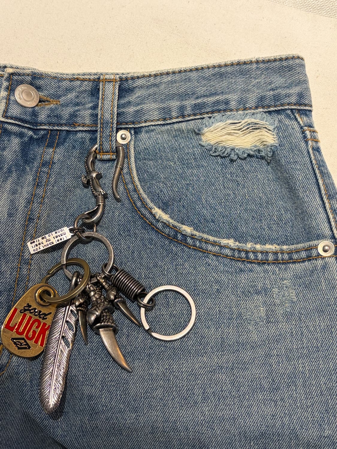 굿럭 페더 빈티지 키링 상품이미지6