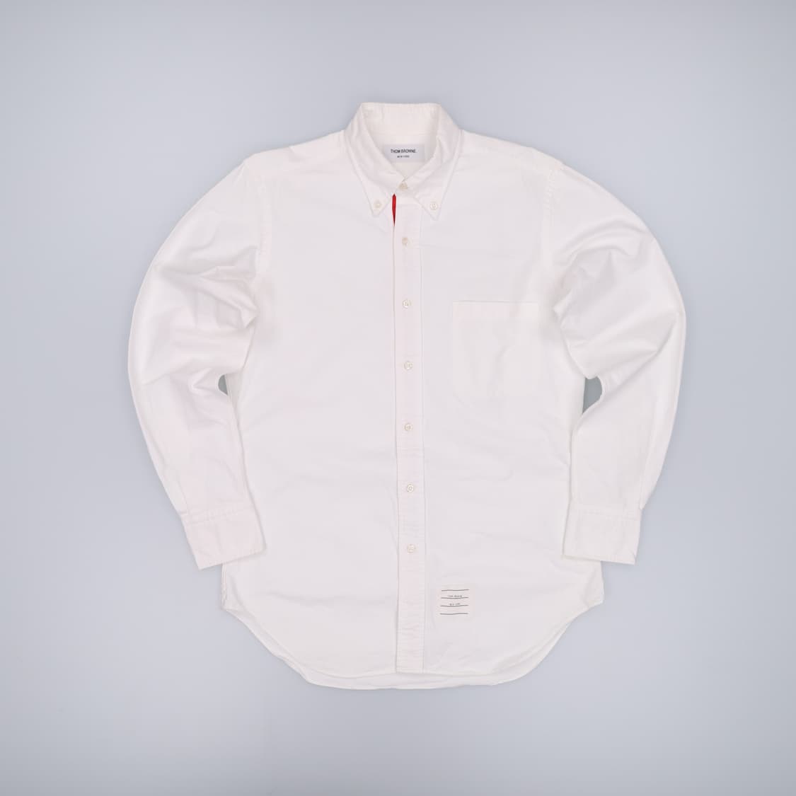 3 톰브라운 히든삼선 옥스포드 포켓 셔츠 화이트 4272 상품이미지1